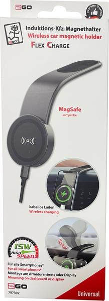 Produktbild 2GO KFZ-Magnethalter FlexCharge Handyhalterung MagSafe