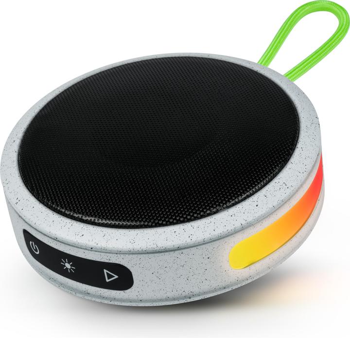 Actual product image Bigben PARTY Nano Wireless Luminous Speaker - grey (3 h, Without external power source)