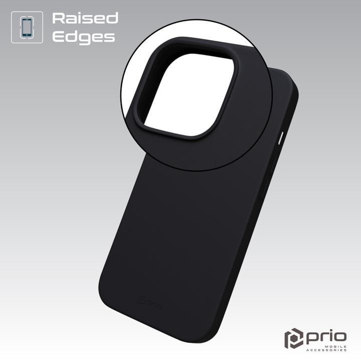 Produktbild prio Silikonschutzhülle MAG für iPhone 15 Pro (6,1 Zoll) schwarz (Apple iPhone 15 Pro)