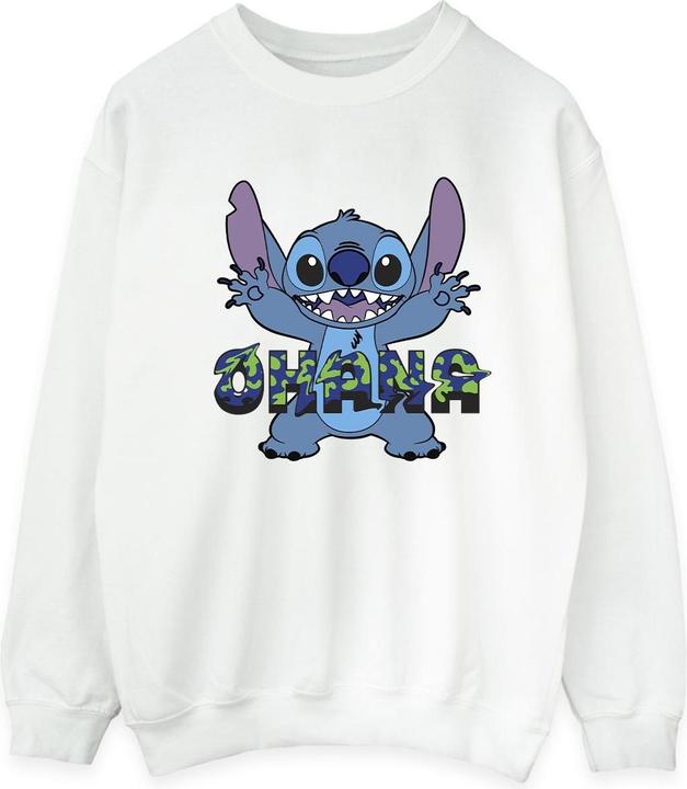 Produktbild Disney Lilo And Stitch Ohana Blue Glitch Sweatshirt (L)