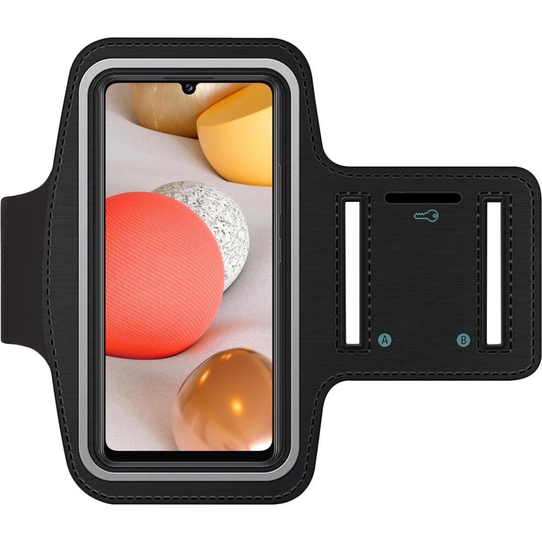 SmartFitness Samsung Galaxy A42 5G Handy Sport Armband, Smartphone Sportarmband, Schwarz