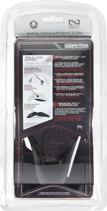 Actual product image Venum Competitor Groinguard Support Silver Series (L)