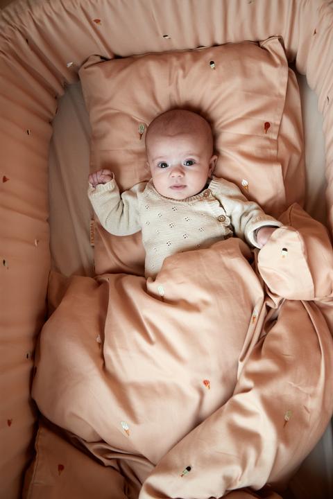 Immagine prodotto Filibabba Biancheria da letto per bambini - Ricamo estivo - Frappé (70 x 100 cm, 40 x 45 cm)