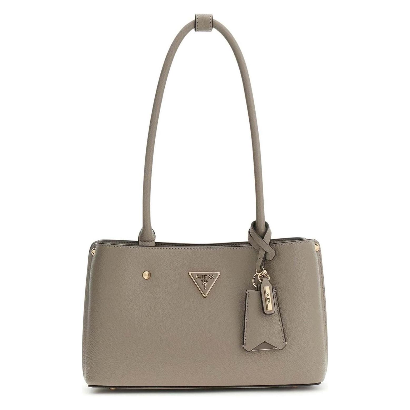 Guess, Damen, Handtasche, Meridian Ii Shoulder Satchel Bag, Braun