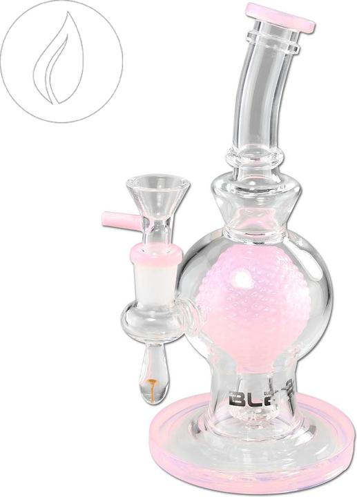 Blaze GLASS Golf Ball Bubbler Pink