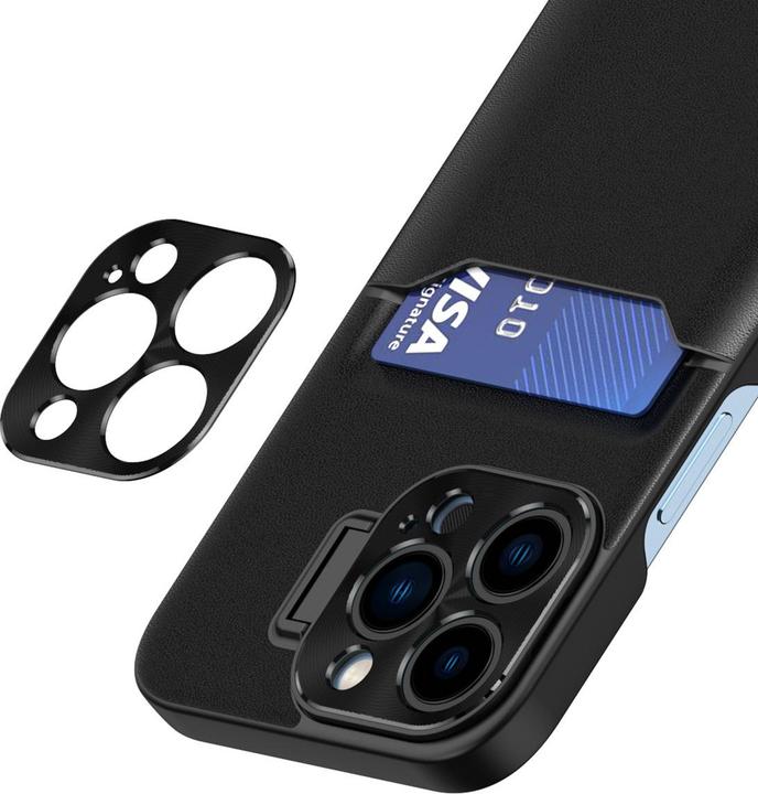 Actual product image iLike iPhone 14 Leather Stand Case cover card wallet with stand (Apple iPhone 14)