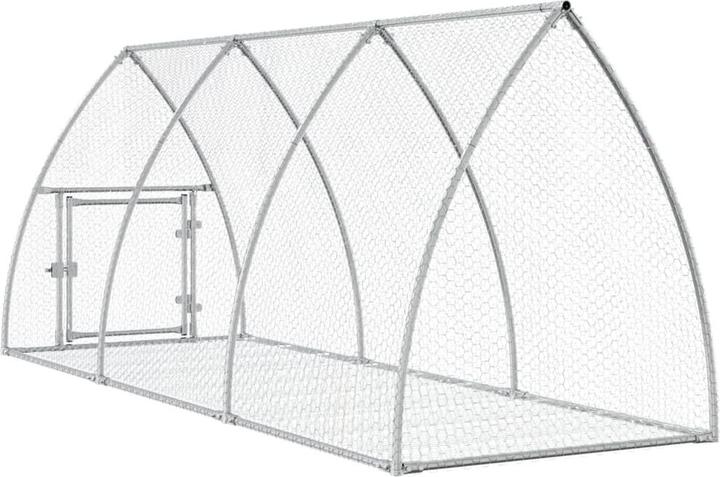 Produktbild vidaXL Klatka dla królików, srebrna, 300x105x120cm, stal galwanizowana