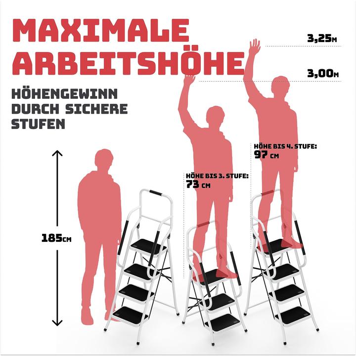 Produktbild Stackmeister Sicherheitsleiter (Trittleiter, 70 cm)