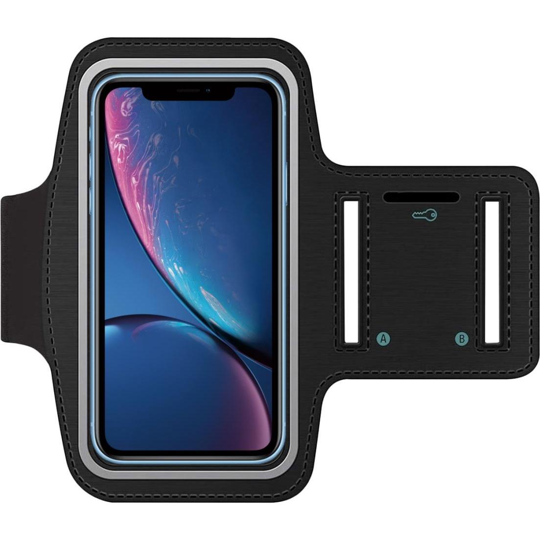Thumbnail - SmartFitness Apple iPhone XR Handy Sport Armband, Smartphone Sportarmband, Schwarz