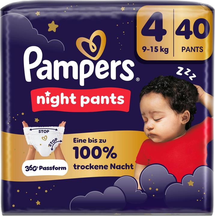 Produktbild Pampers Night Pants (Gr. 4, Halbmonatsbox, 40 Stk.)