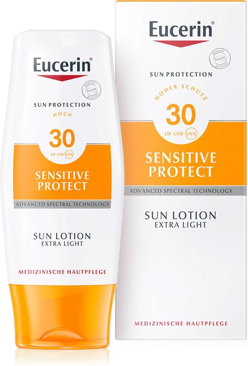 Produktbild Eucerin SUN Sensitive Protect (Sonnenlotion, SPF 30, 150 ml, 196 g)