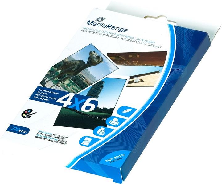 Image du produit MediaRange Haute brillance (220 g/m², 10 x 15 cm, 50 x)