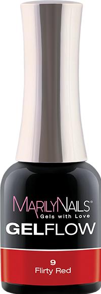 Image du produit Marily Nails GELFLOW - 09 Rouge vif (09 Flirty Red, Vernis à ongles effet gel)