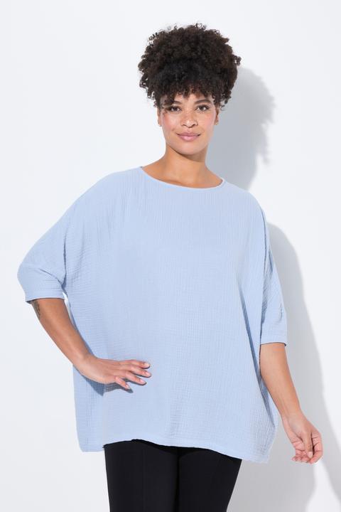 Immagine prodotto Miamoda Bluse, oversized, Musselin, 3/4-Ärmel (46, 48)