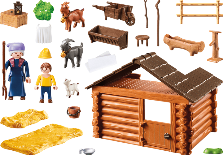 Produktbild Playmobil Peters Ziegenstall (70255, Playmobil Heidi)
