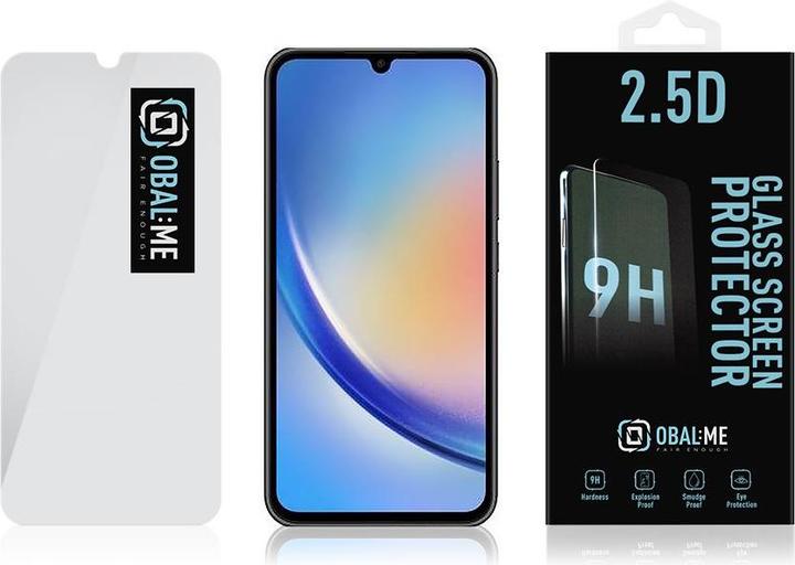 Actual product image Obal:Me 2.5D Glass Screen Protector for Samsung Galaxy A34 5G Clear (1 pcs., Samsung Galaxy A34 5G)