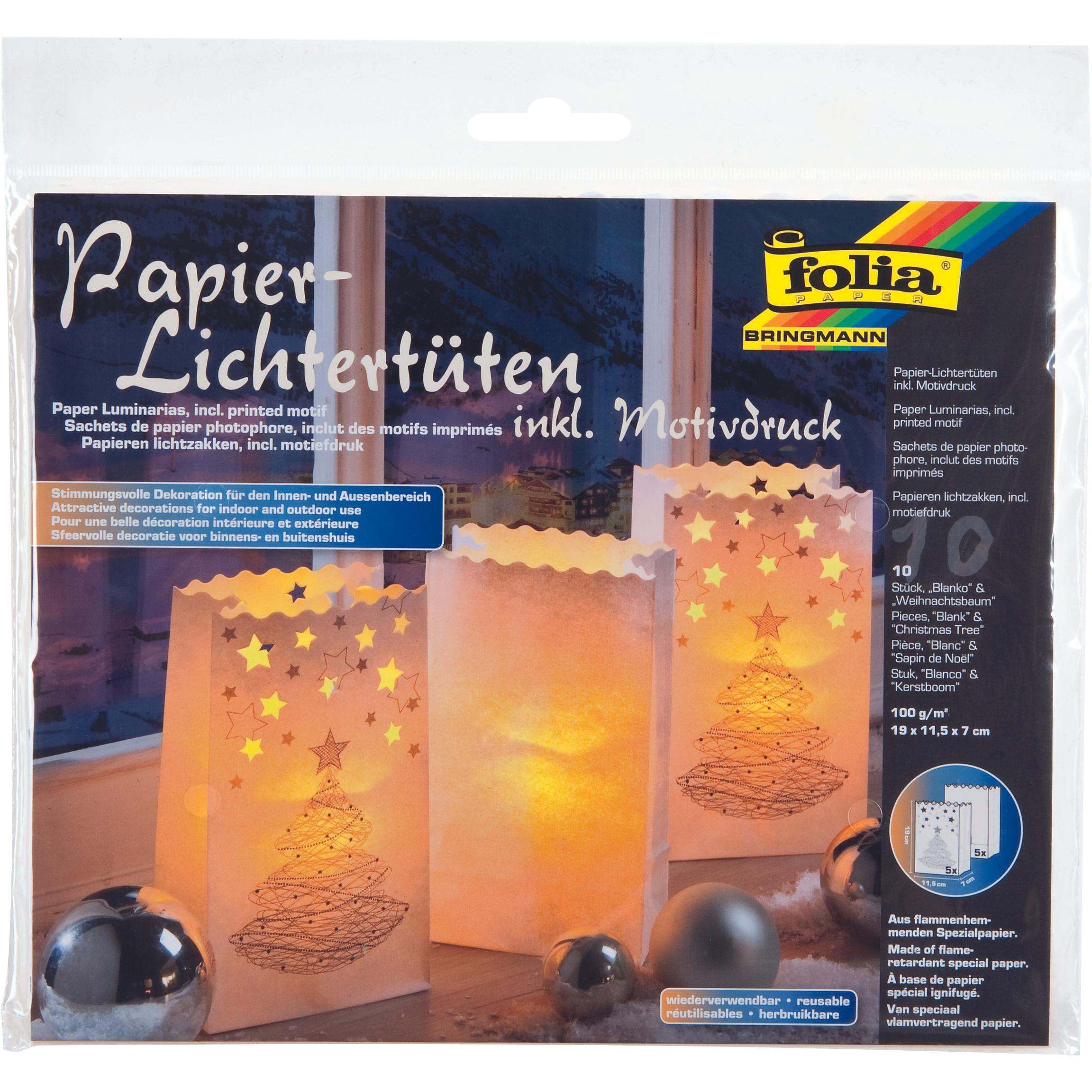 Thumbnail - Folia Lichtertüten Weihnachtsbaum