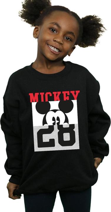 Actual product image Disney Girls Mickey Mouse Notorious Split Sweatshirt (116)