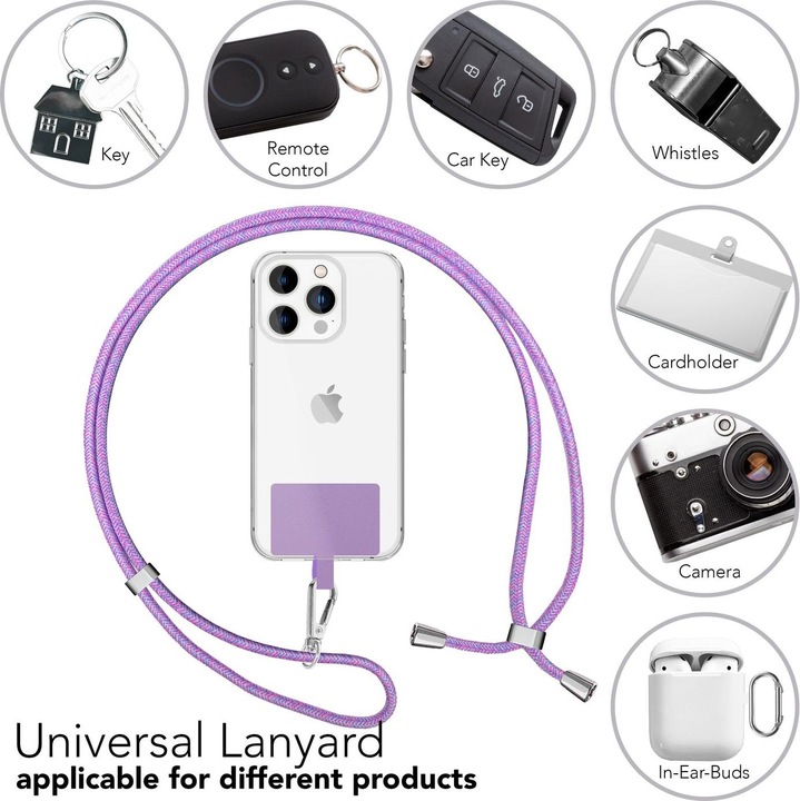 Productafbeelding Nalia Universele mobiele telefoonketting met pad