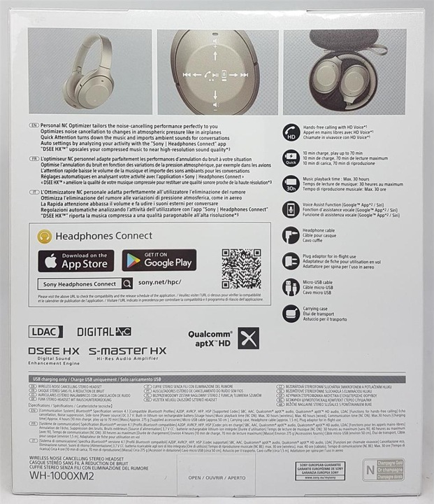 Immagine prodotto Sony Wh-1000xm2 (ANC, 30 h, Cablato)