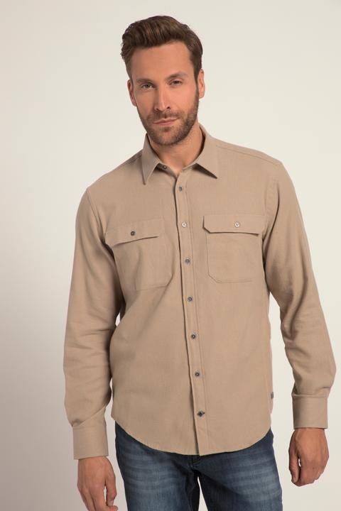 Produktbild JP1880 Flanellhemd, Langarm, Kentkragen, Modern Fit (4XL)