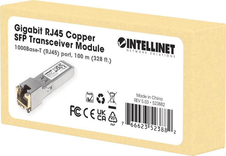 Actual product image Intellinet Gigabit SFP Mini-GBIC transceiver for cable