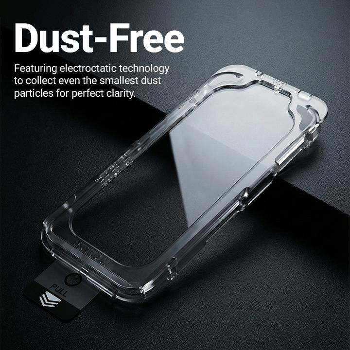Actual product image Crong EasyShield 2-Pack Tempered Glass for iPhone 16e / iPhone 14 / iPhone 13 / iPhone 13 Pro (2 pi (2 pcs., Apple iPhone 13, Apple iPhone 13 Pro, Apple iPhone 14, Apple iPhone 16e)
