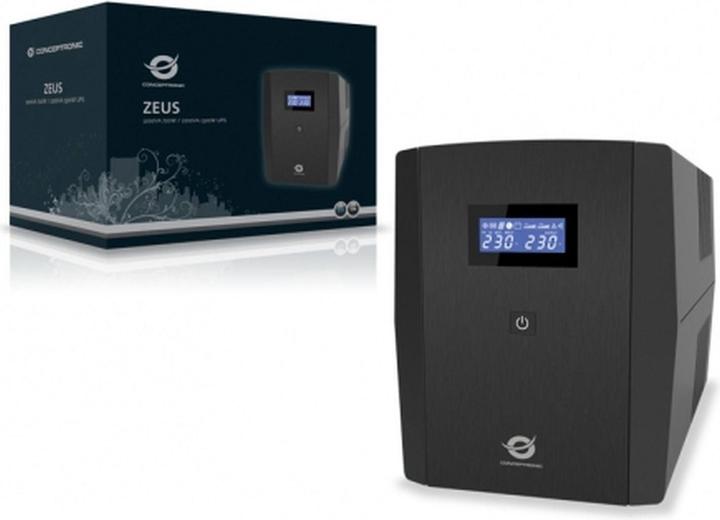 Produktbild Conceptronic ZEUS USV 1200VA LED / ZEUS 03E (1200 VA, 720 W, Line-Interaktiv USV)