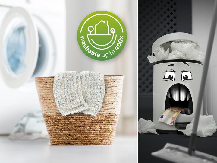 Produktbild Leifheit Bodenwischer Profi XL cotton plus Telescope (1 Stk.)