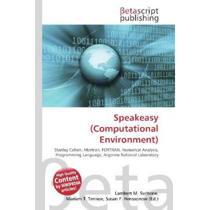 Speakeasy (Computational Environment), Fachbücher