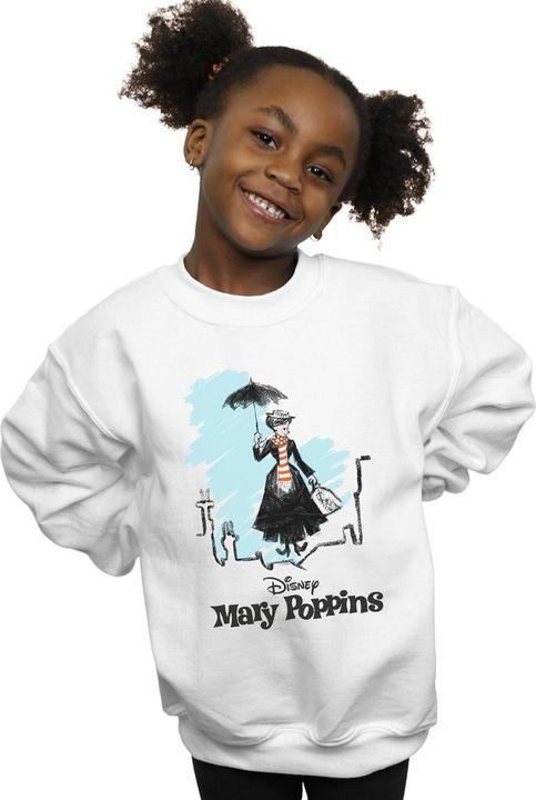 Produktbild Disney Mary Poppins Rooftop Landing Colour Sweatshirt Mädchen (152, 158)