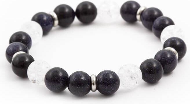 Immagine prodotto Beneto Bracciale di perline in avventurina e cristallo MINK27 / 17 (L)