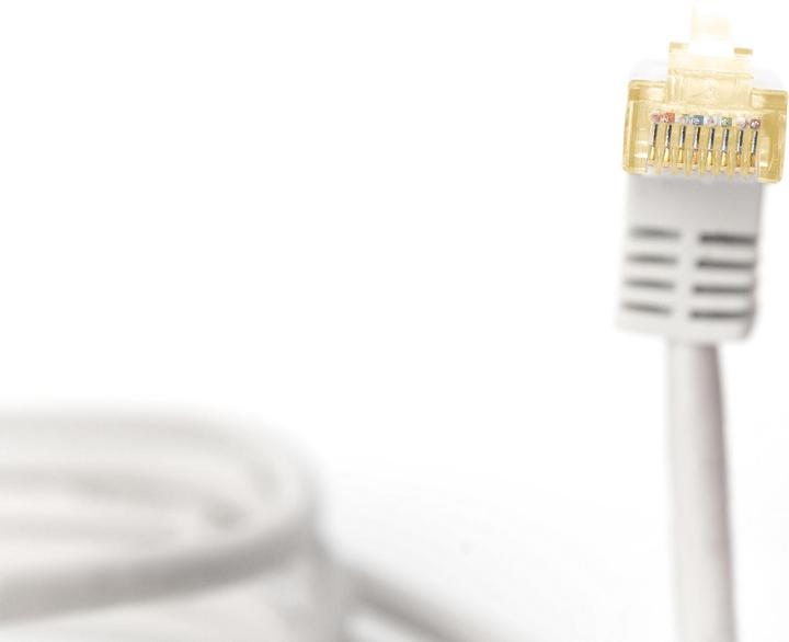 Actual product image Digitus CAT 6A S/FTP patch cord, 90° angled plug (S/FTP, CAT6a, 2 m)
