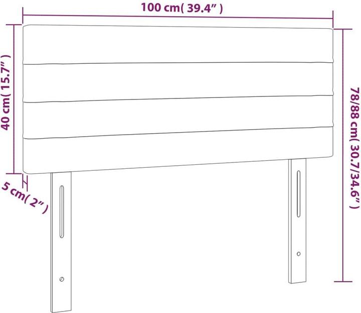 Immagine prodotto VidaXL Daria (100 x 5 x 88 cm)