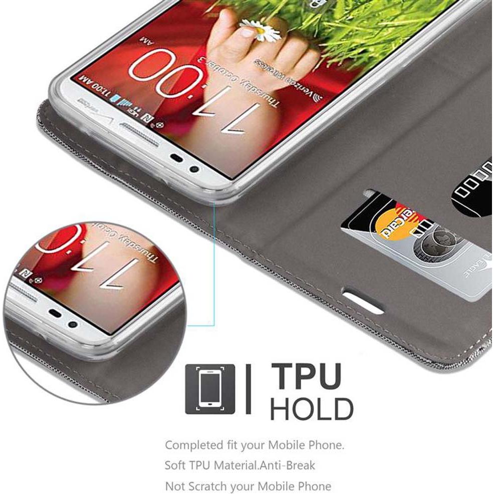 Thumbnail - Cadorabo Jeans Optik (LG G2 Mini), Smartphone Hülle, Grau, Braun