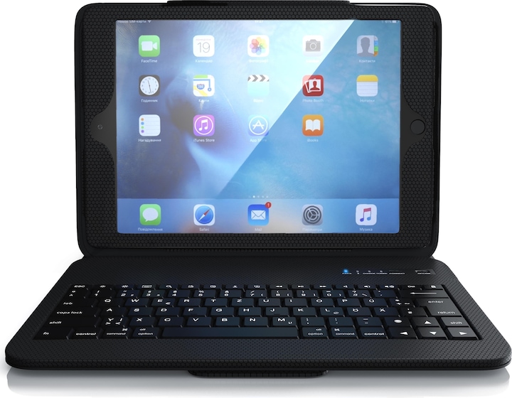 Actual product image Aplic Tablet keyboard, plastic case, function keys, QWERTY Bluetooth, for Apple iPad 9.7 (DE, iPad 2017 (5th gene))