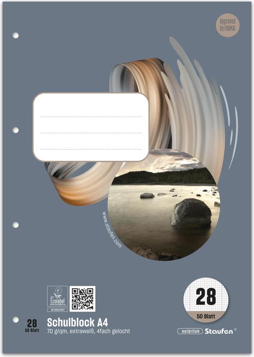 Actual product image Ursus School block (A4, Checked, Soft cover)