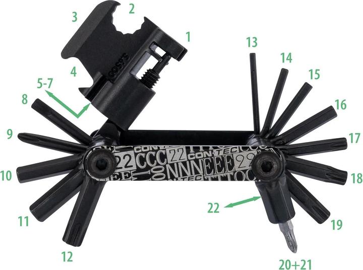 Immagine prodotto Contec Multitool F22 (22 Funzioni)