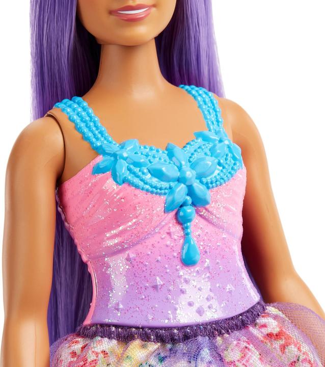 Actual product image Barbie Dreamtopia princess doll (curvy, brunette hair), from 3 years old