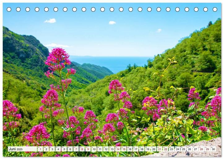 Produktbild Landschaften an der Amalfi Kste (Tischkalender 2025 DIN A5 quer), Monatskalender (A5, Deutsch)