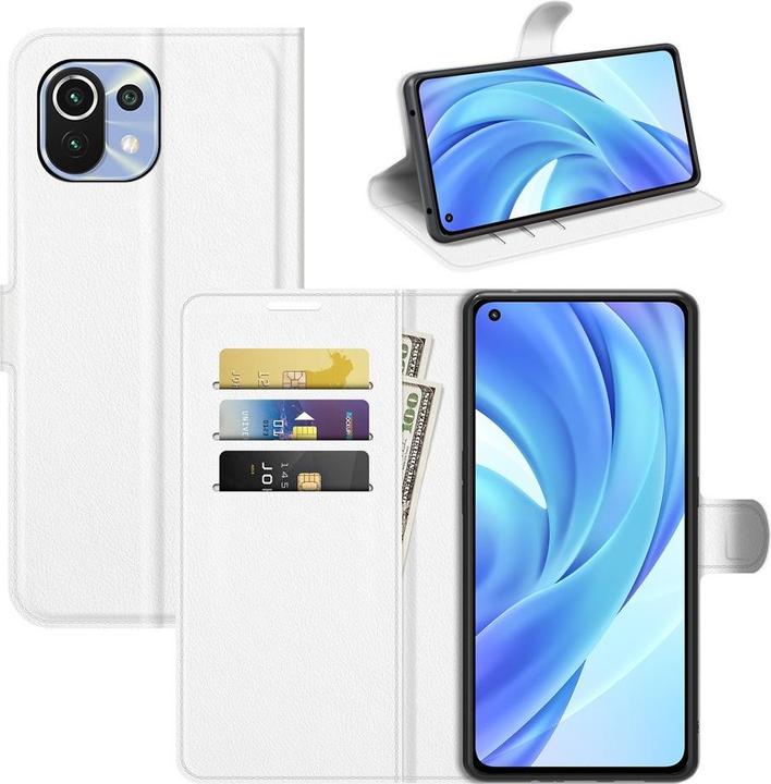 Actual product image Cover-Discount Xiaomi Mi 11 Lite - leather case cover white (Xiaomi Mi 11 Lite)