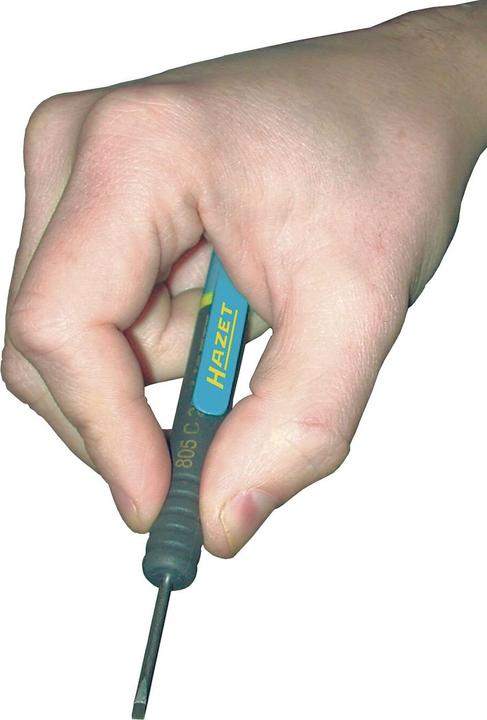 Produktbild HAZET Clip-Schraubendreher 805C-25 ∙ Schlitz Profil ∙ 0.4 x 2.5 mm (Schlitz)