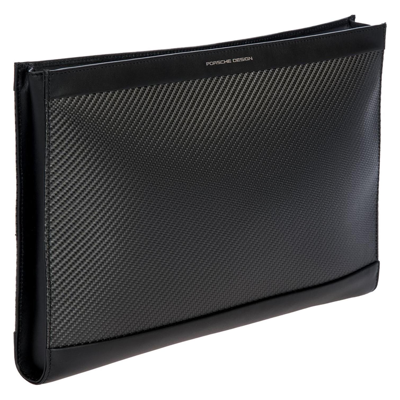 Brics Carbon Notebook Sleeve, Notebooktasche, Schwarz