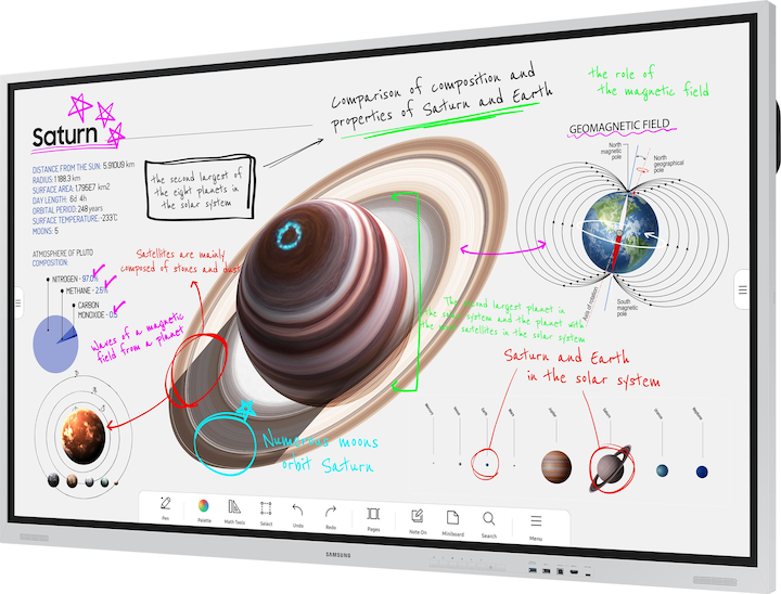 Actual product image Samsung Flip 4 Pro WM85B (3840 x 2160 Pixels, 85")