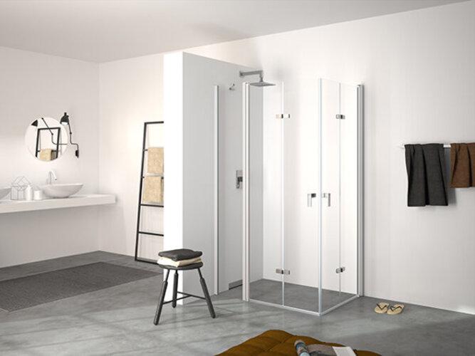 Immagine prodotto Hüppe Porta a libro Design pure, con segmento fisso, fissaggio a sinistra, larghezza 1700 mm, altez (201 cm, 170 cm)