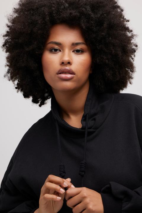 Produktbild Ulla Popken Sweatshirt, Kängurutasche, Oversized, Stehkragen, Langarm (50, 52)