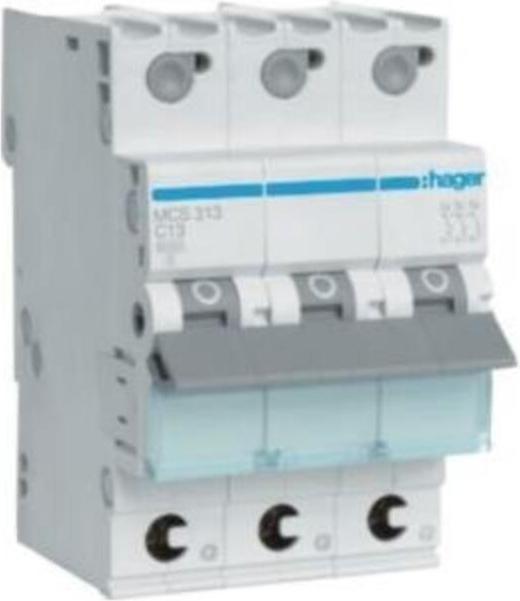 Actual product image Hager HAG MCS313 C13 built-in automatic 3p Quick Connect