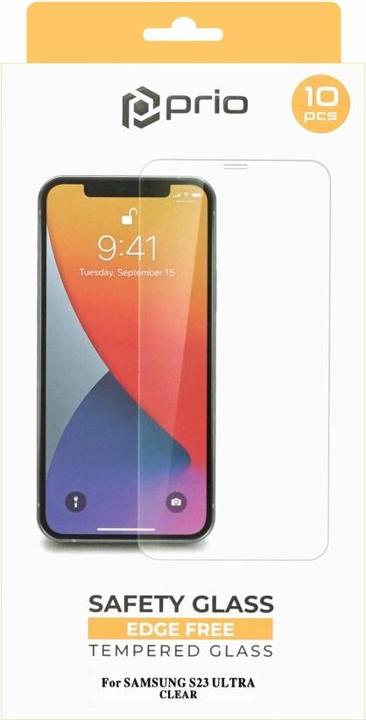 Image du produit prio 10x protection d'écran en verre trempé pour Samsung S23 Ultra clair (10 pcs, Samsung Galaxy S23 Ultra)