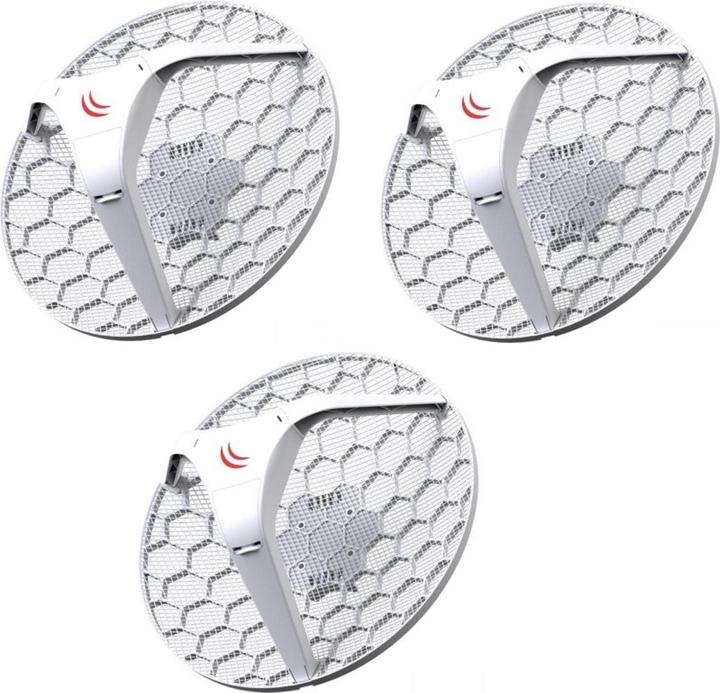 Produktbild MikroTik LHG 5, LHG 5 Dual Chain 5Ghz 802.11an 24.5dBi Integrated antenna, 600MHz COU, 64MB RAM,...