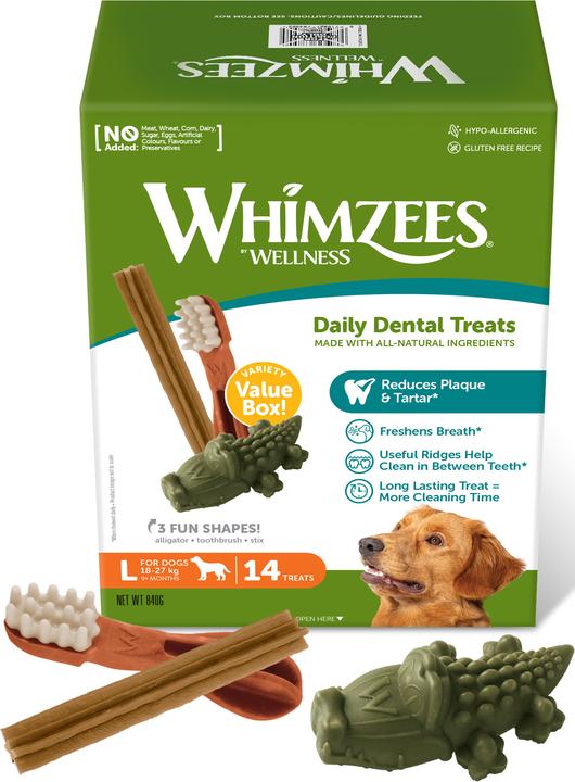 Produktbild Whimzees Variety Box (Adult, 14 Stk., 1040 g)